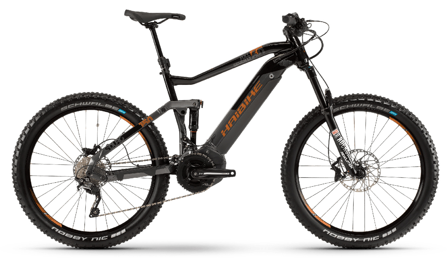 Велосипед Haibike SDURO FullSeven LT 6.0  27.5" 500Wh (2019) 2019 Черно-оранжевый